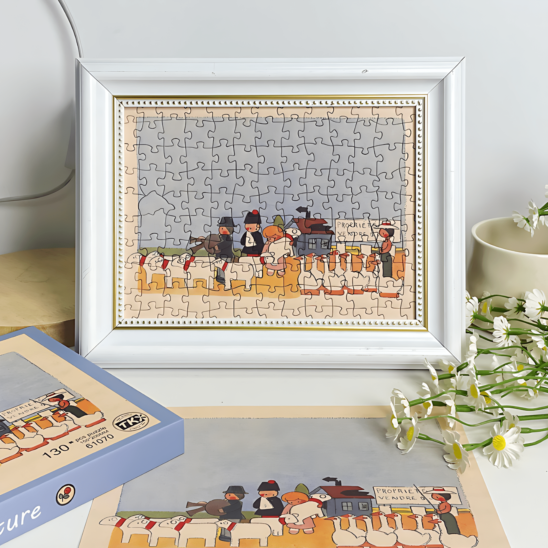 Children's World Series - Pasture | TKX | 130 Piece Mini Puzzle | Jigsaw Puzzle - Mystery Matrix