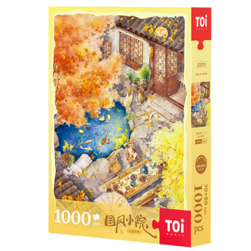 Chinese Aesthetic Series – Golden Autumn Retreat | TOI | 1000 Piece Puzzle | Jigsaw Puzzle - Mystery Matrix