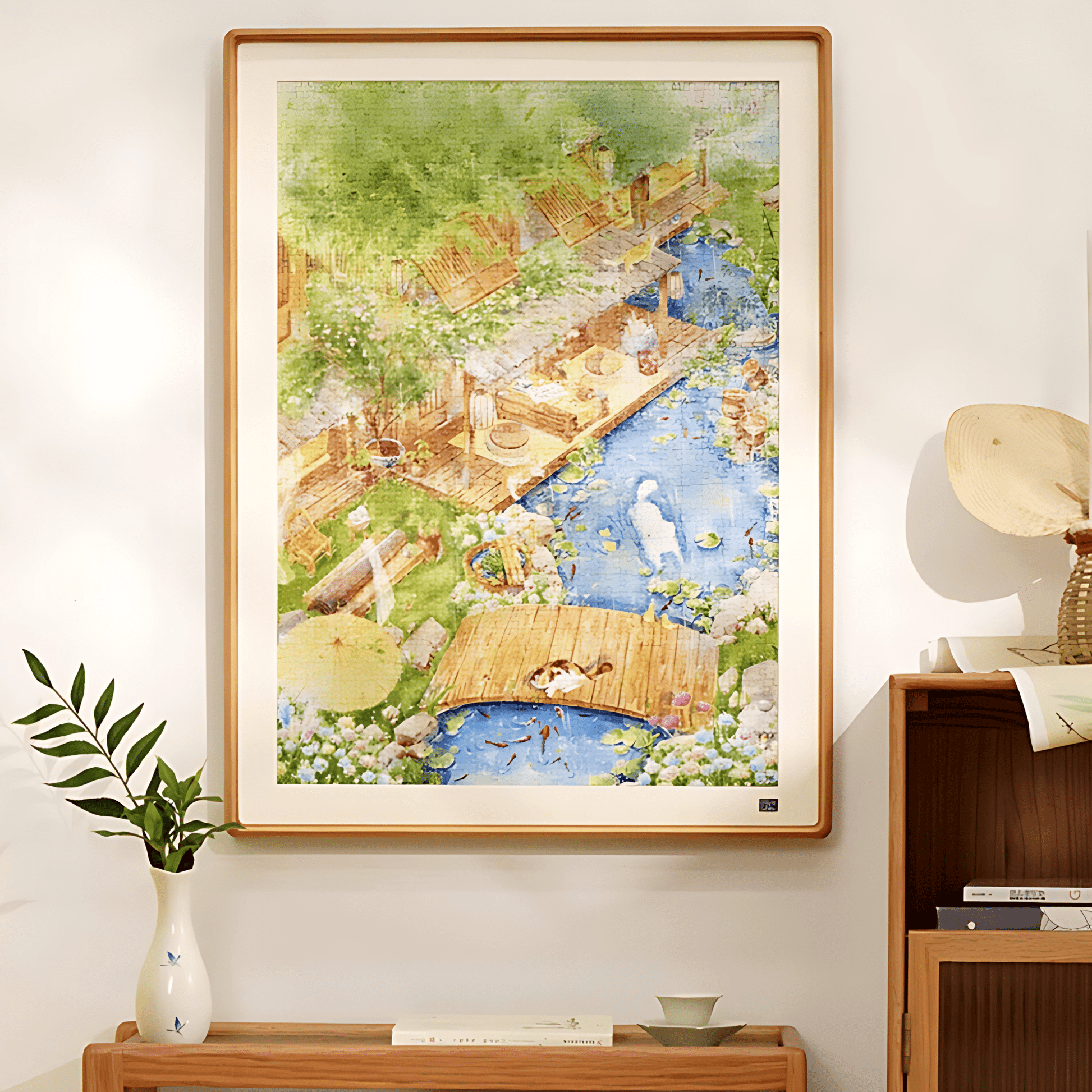 Chinese Aesthetic Series – Whispers of Lotus Rain | TOI | 1000 Piece Puzzle | Jigsaw Puzzle - Mystery Matrix