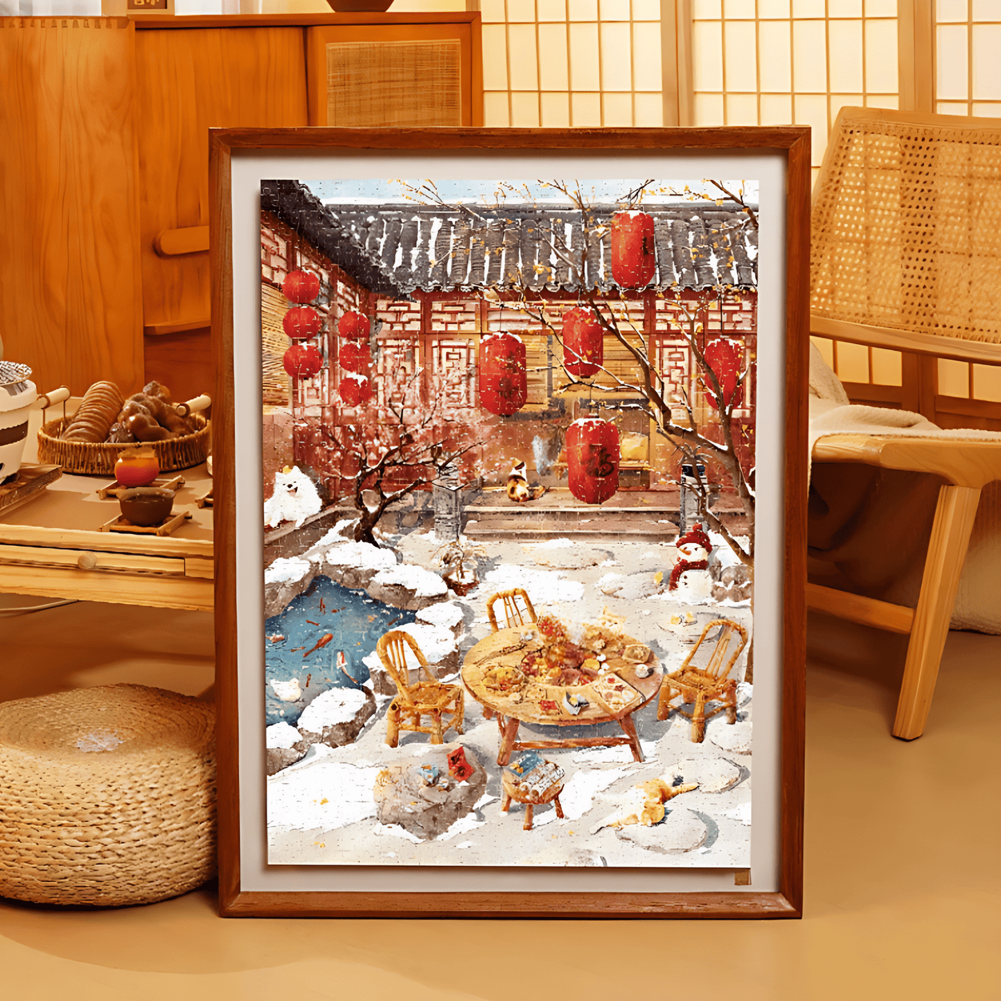 Chinese Aesthetic Series – Winter Plum Serenity | TOI | 1000 Piece Puzzle | Jigsaw Puzzle - Mystery Matrix