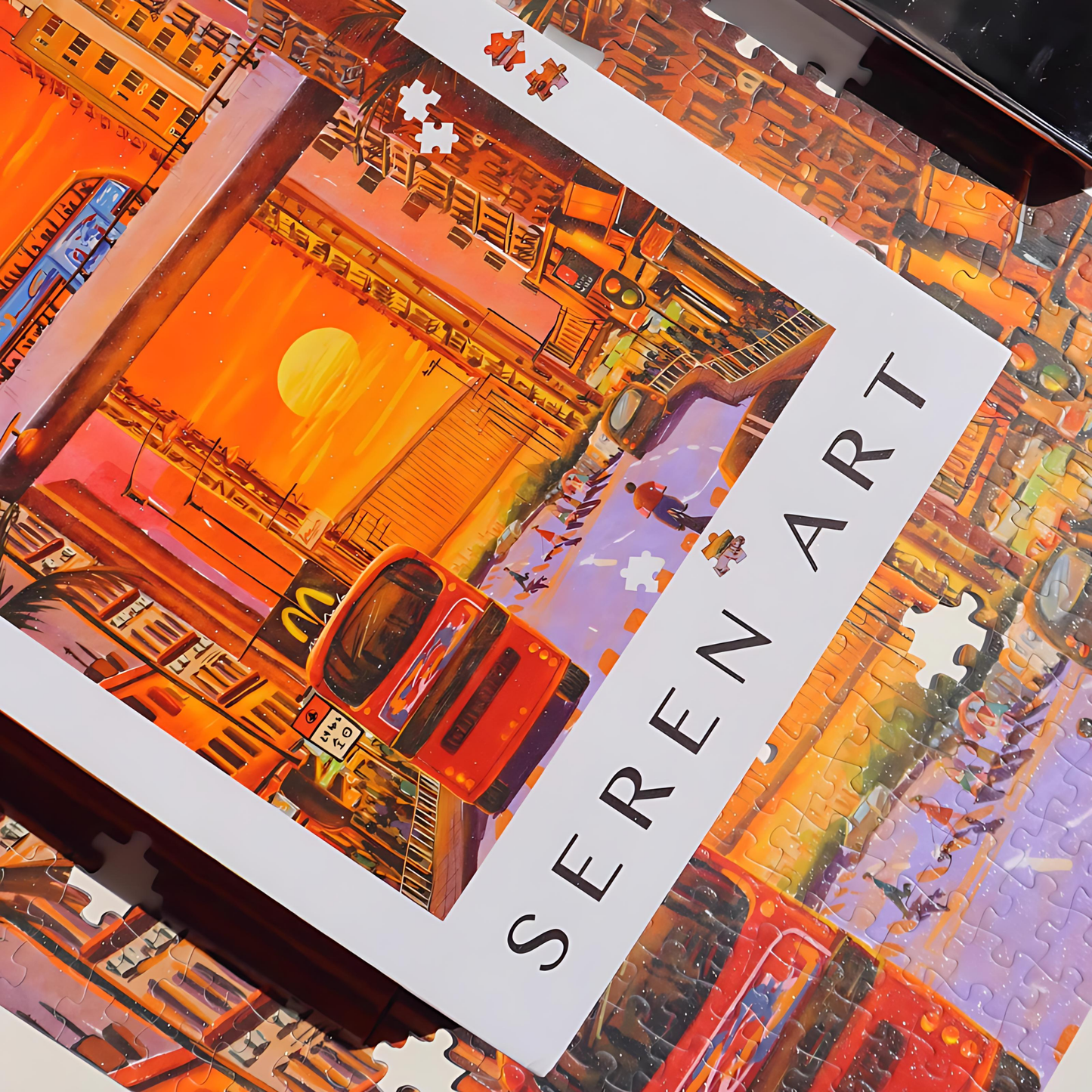 City Sunset | Seren Art | 500 Piece Puzzle | Jigsaw Puzzle - Mystery Matrix