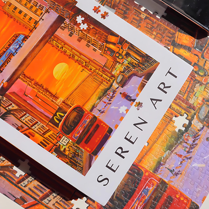 City Sunset | Seren Art | 500 Piece Puzzle | Jigsaw Puzzle - Mystery Matrix