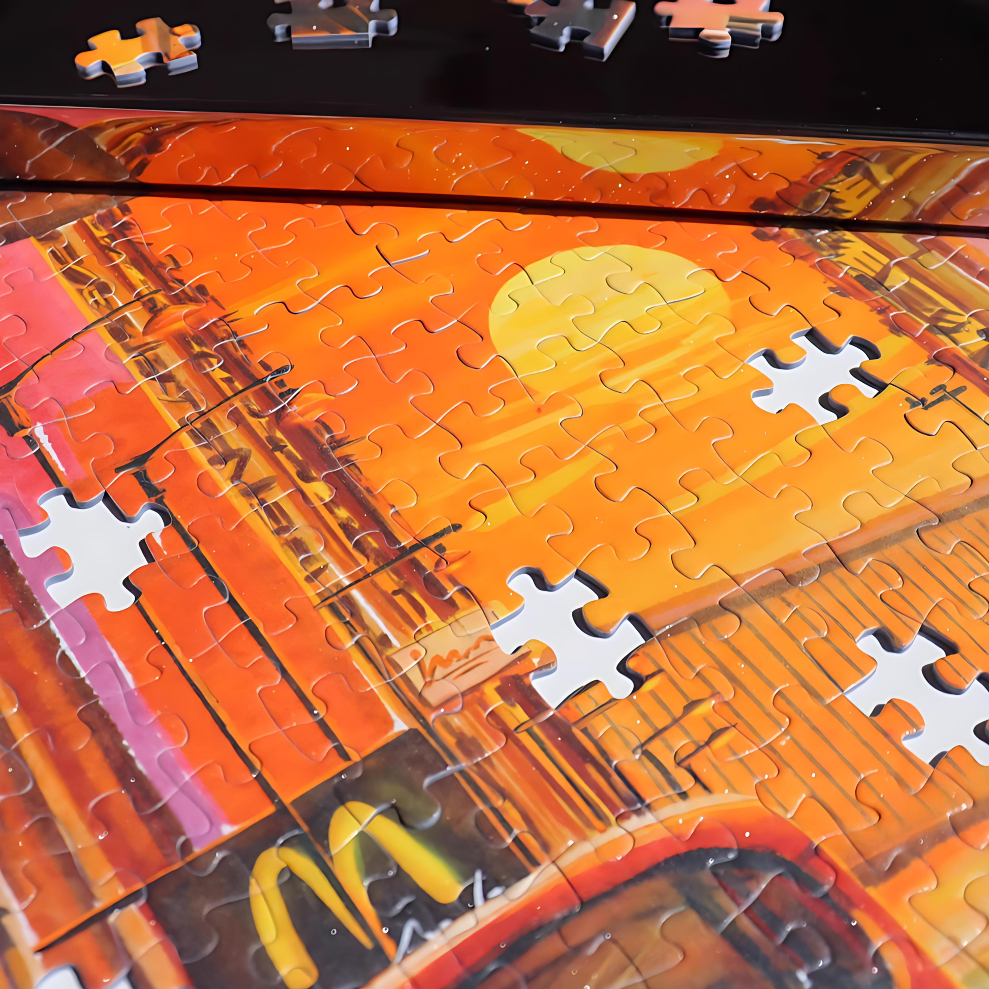 City Sunset | Seren Art | 500 Piece Puzzle | Jigsaw Puzzle - Mystery Matrix