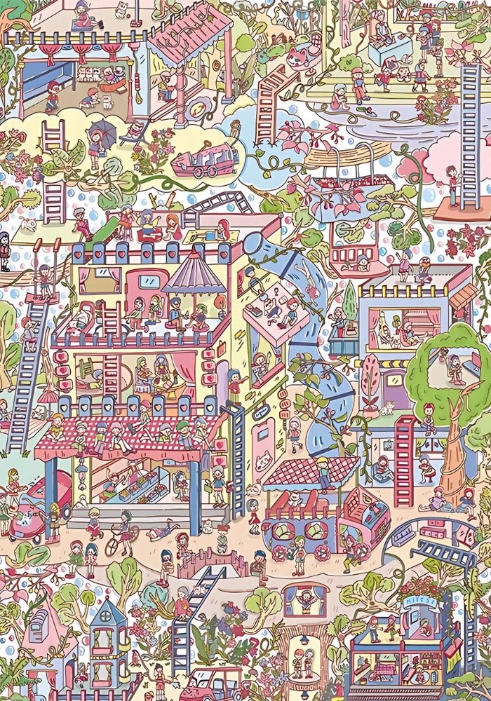 Cloud Town | Botop | 1000 Piece Puzzle | Jigsaw Puzzle - Mystery Matrix