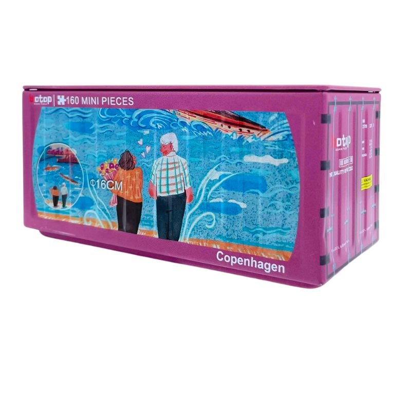 Copenhagen | Botop | Mini Puzzle | Metal Container | Jigsaw Puzzle - Mystery Matrix