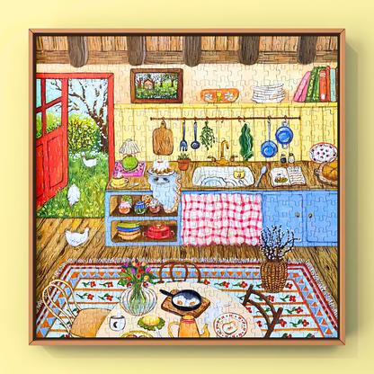 Cottage Kitchen | WEVE | 500 Piece Puzzle | Jigsaw Puzzle - Mystery Matrix