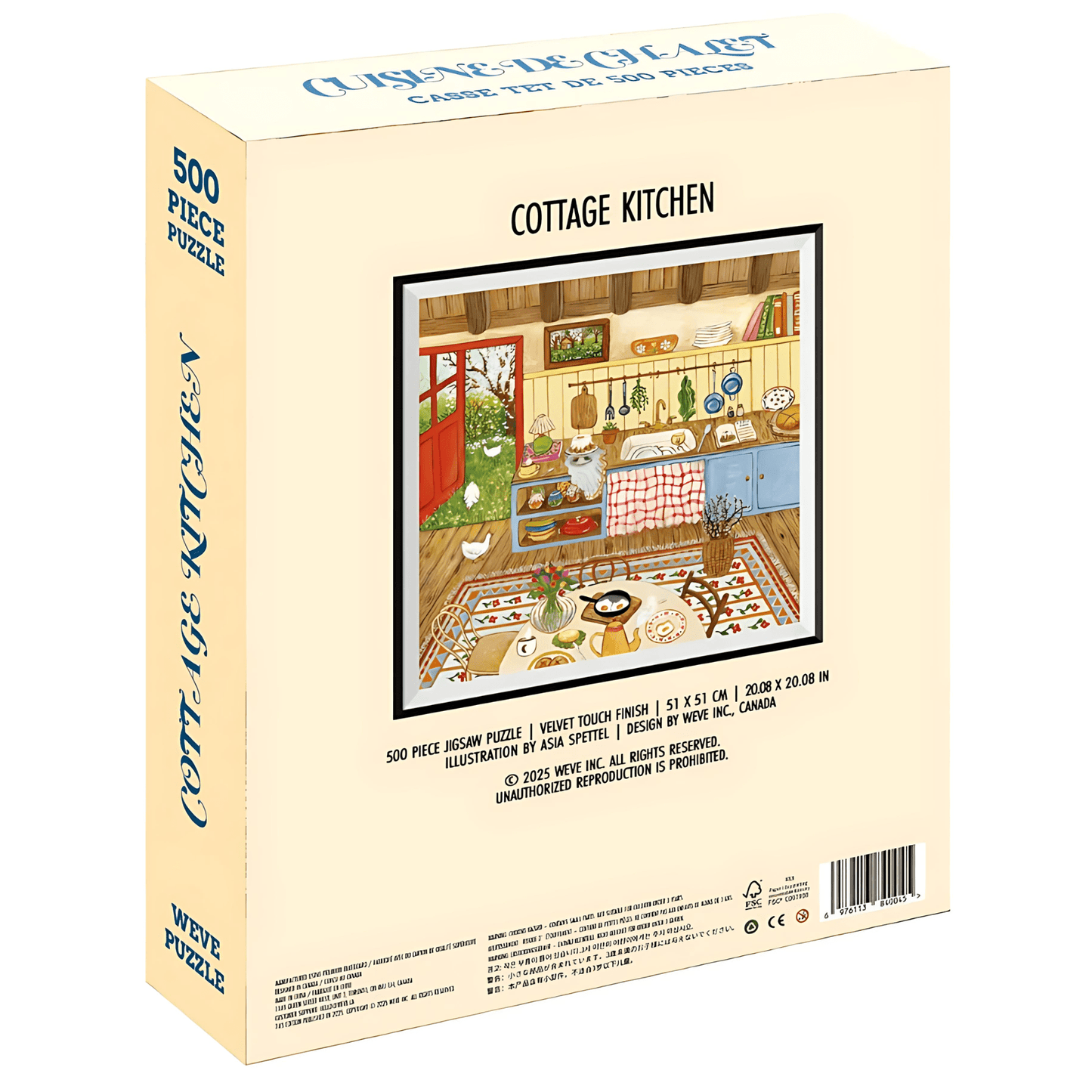 Cottage Kitchen | WEVE | 500 Piece Puzzle | Jigsaw Puzzle - Mystery Matrix