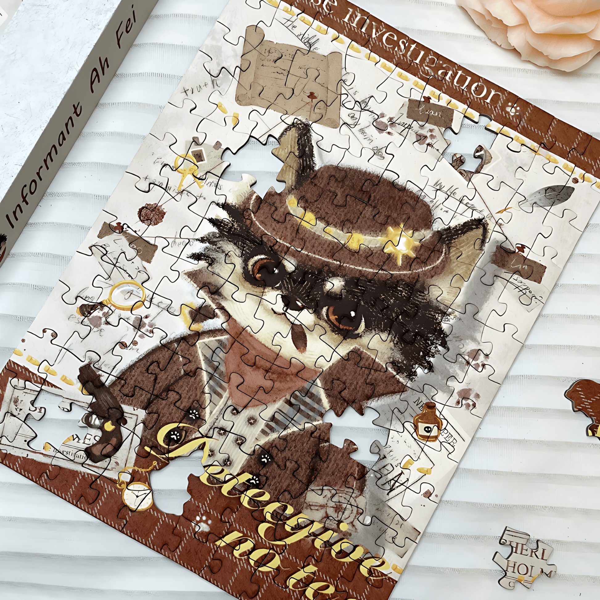 Detective Puppy Series - Informant Ah Fei | TKX | 130 Piece Mini Puzzle | Jigsaw Puzzle - Mystery Matrix