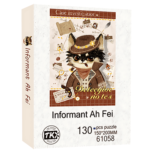 Detective Puppy Series - Informant Ah Fei | TKX | 130 Piece Mini Puzzle | Jigsaw Puzzle - Mystery Matrix