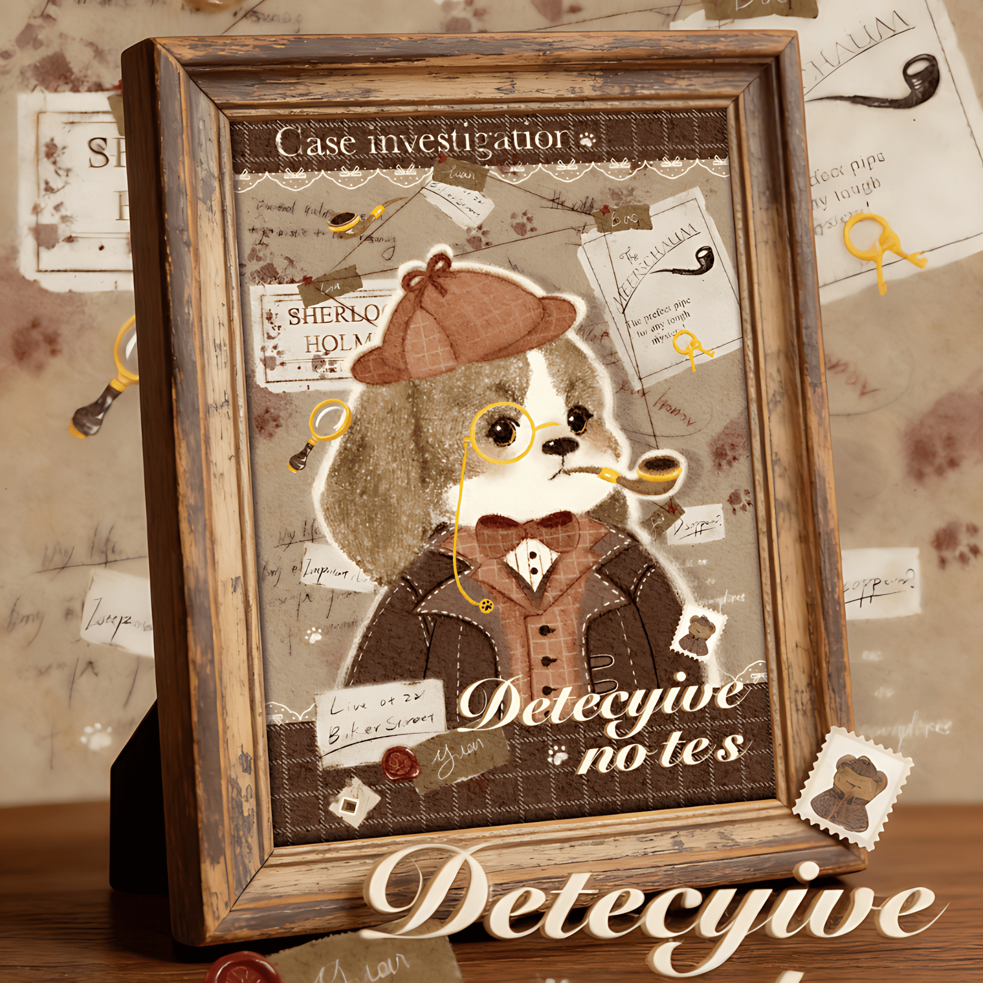 Detective Puppy Series - Sherlock Hound | TKX | 130 Piece Mini Puzzle | Jigsaw Puzzle - Mystery Matrix