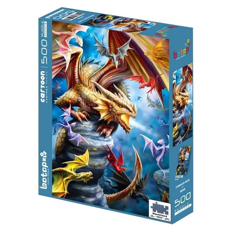 Dinosaur Wars | Botop | 500 Piece Puzzle | Jigsaw Puzzle - Mystery Matrix