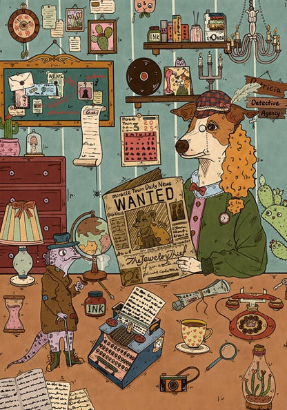 Dog Detective | Botop | 500 Piece Puzzle | Jigsaw Puzzle - Mystery Matrix