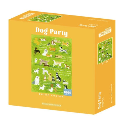 Dog Party | Botop | 1000 Piece Puzzle | Jigsaw Puzzle - Mystery Matrix