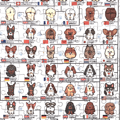 Dog’s Family | Botop Blackcard | 300 Piece Puzzle | Jigsaw Puzzle - Mystery Matrix