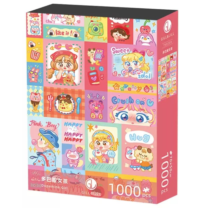 Dopamine Girl | Gill & Lill | 1000 Piece Puzzle | Jigsaw Puzzle - Mystery Matrix