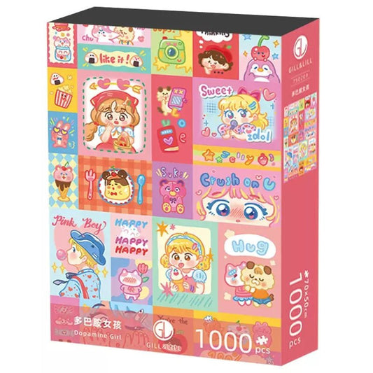 Dopamine Girl | Gill & Lill | 1000 Piece Puzzle | Jigsaw Puzzle - Mystery Matrix