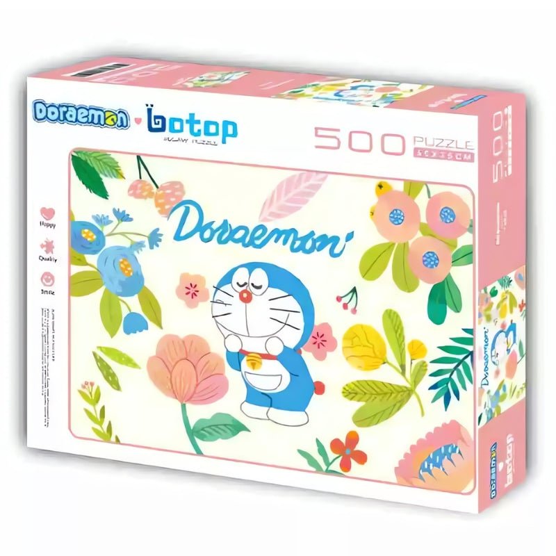 Doraemon: Floral Sanctuary | Botop | 500 Piece Puzzle | Jigsaw Puzzle - Mystery Matrix