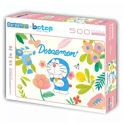 Doraemon: Floral Sanctuary | Botop | 500 Piece Puzzle | Jigsaw Puzzle - Mystery Matrix