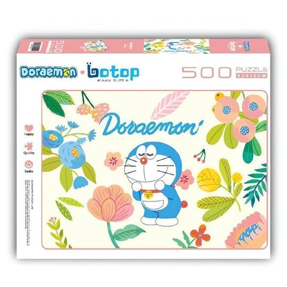 Doraemon: Floral Sanctuary | Botop | 500 Piece Puzzle | Jigsaw Puzzle - Mystery Matrix
