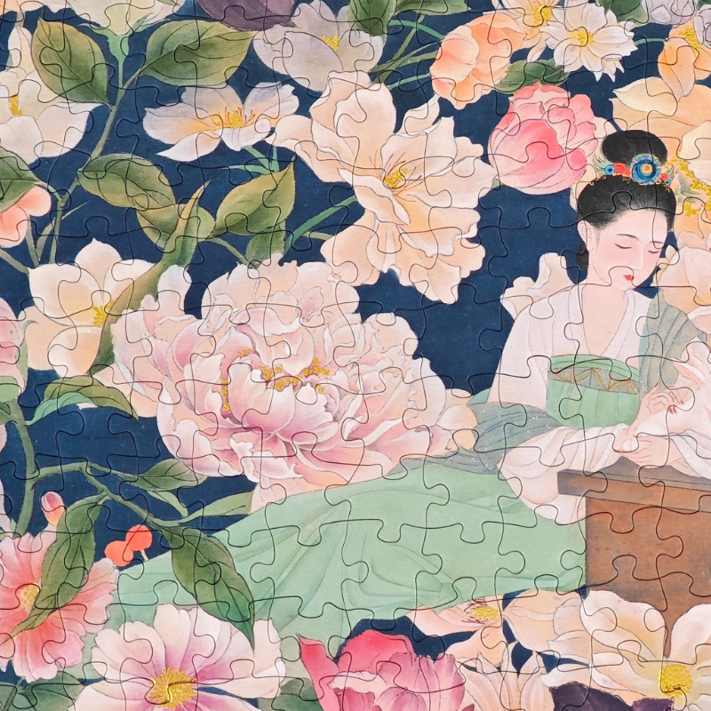 Dreams Among Blossoms | Seren Art | 740 Piece Puzzle | Jigsaw Puzzle - Mystery Matrix