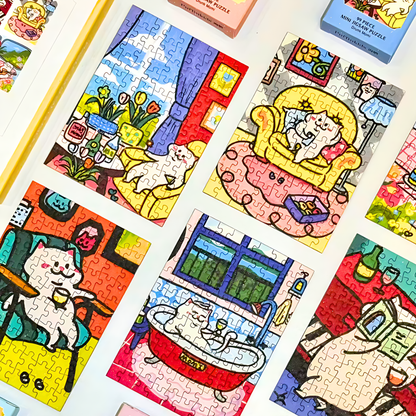 Drunk Momi | Puffinkids | 6 in 1 Mini Puzzle | Jigsaw Puzzle - Mystery Matrix
