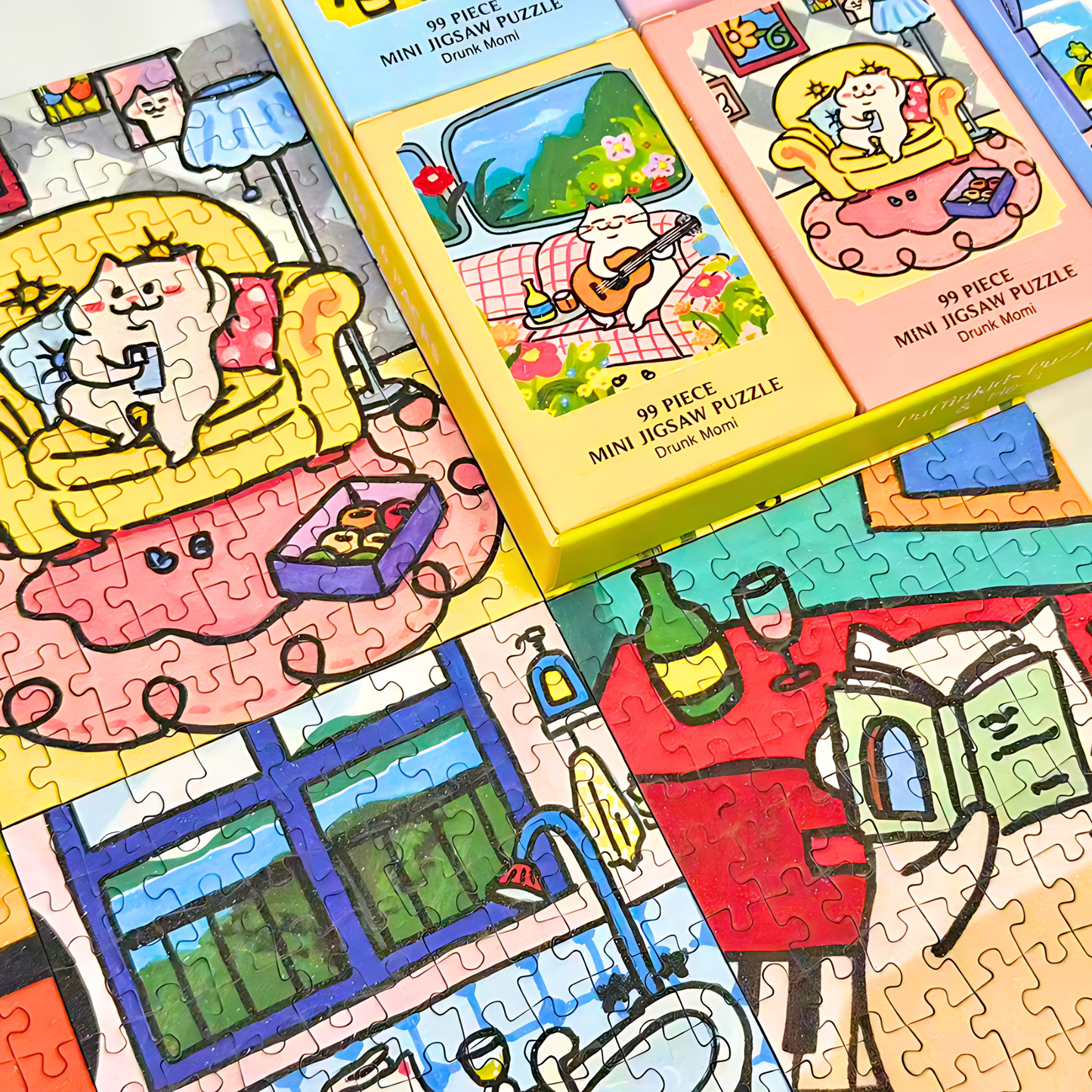 Drunk Momi | Puffinkids | 6 in 1 Mini Puzzle | Jigsaw Puzzle - Mystery Matrix
