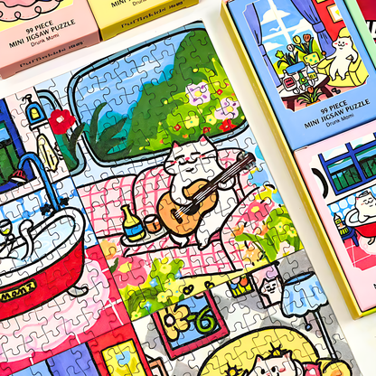 Drunk Momi | Puffinkids | 6 in 1 Mini Puzzle | Jigsaw Puzzle - Mystery Matrix