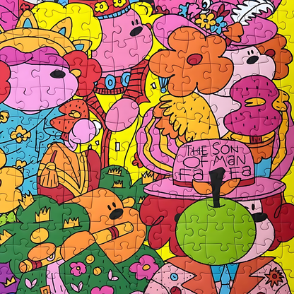 FaFaDog Artist | Puffinkids | 1000 Piece Puzzle | Jigsaw Puzzle - Mystery Matrix