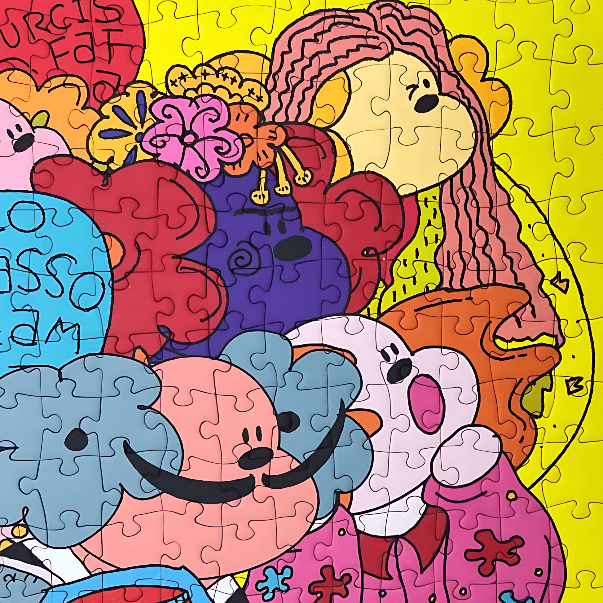 FaFaDog Artist | Puffinkids | 1000 Piece Puzzle | Jigsaw Puzzle - Mystery Matrix