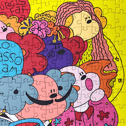 FaFaDog Artist | Puffinkids | 1000 Piece Puzzle | Jigsaw Puzzle - Mystery Matrix