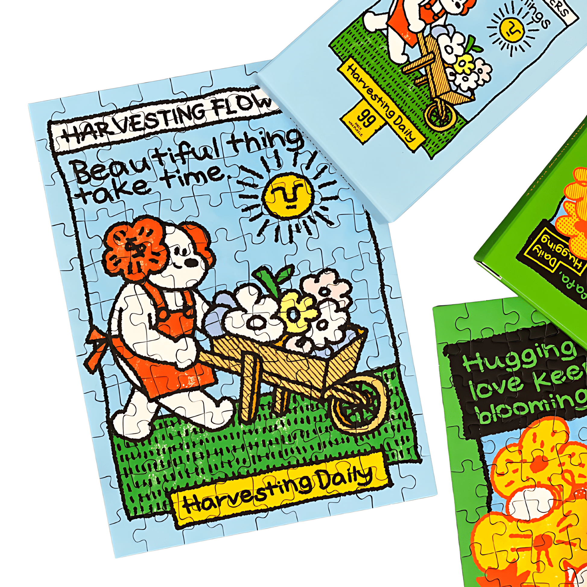 Fafadog's Blooming Daily | Puffinkids | 6 in 1 Mini Puzzle | Jigsaw Puzzle - Mystery Matrix