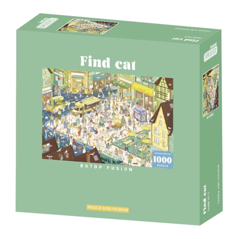 Find Cat | Botop | 1000 Piece Puzzle | Jigsaw Puzzle - Mystery Matrix