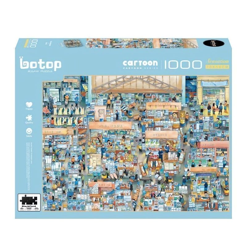 Fish Market | Botop | 1000 Piece Puzzle | Jigsaw Puzzle - Mystery Matrix