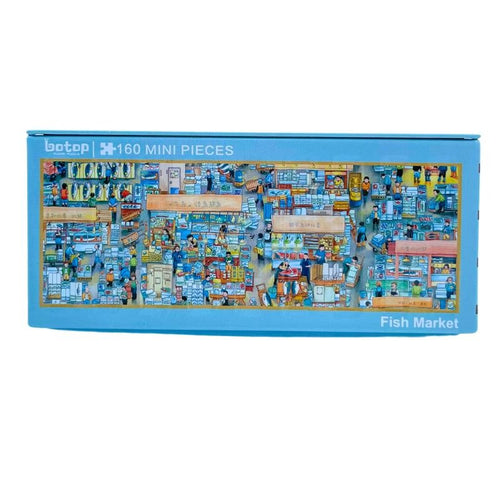 Fish Market | Botop | Mini Puzzle | Metal Container | Jigsaw Puzzle - Mystery Matrix