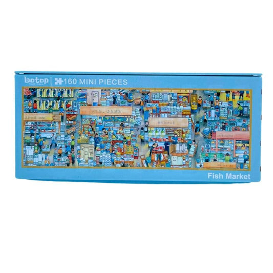Fish Market | Botop | Mini Puzzle | Metal Container | Jigsaw Puzzle - Mystery Matrix