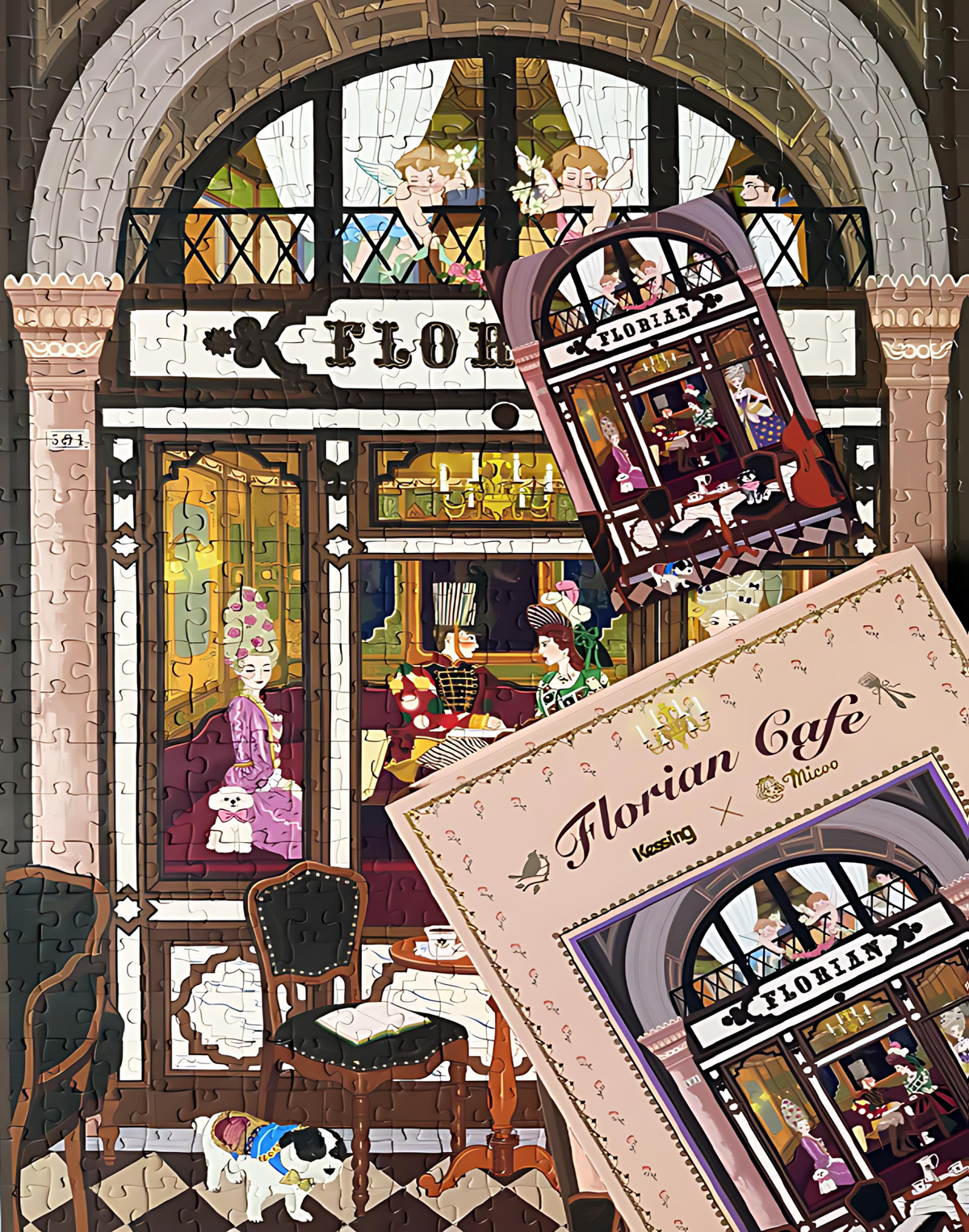 Florian Café | Kessing | 500 Piece Puzzle | Jigsaw Puzzle - Mystery Matrix