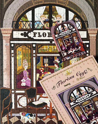 Florian Café | Kessing | 500 Piece Puzzle | Jigsaw Puzzle - Mystery Matrix