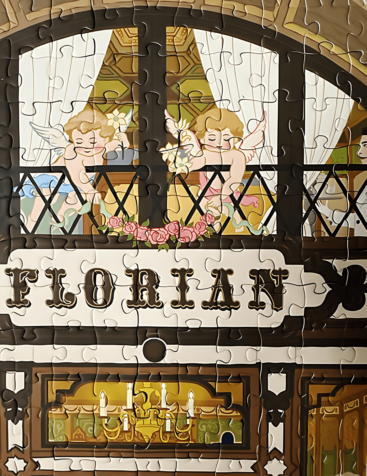 Florian Café | Kessing | 500 Piece Puzzle | Jigsaw Puzzle - Mystery Matrix