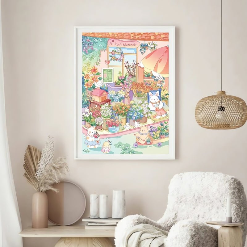 Flower Market | Botop | 1000 Piece Puzzle | Jigsaw Puzzle - Mystery Matrix