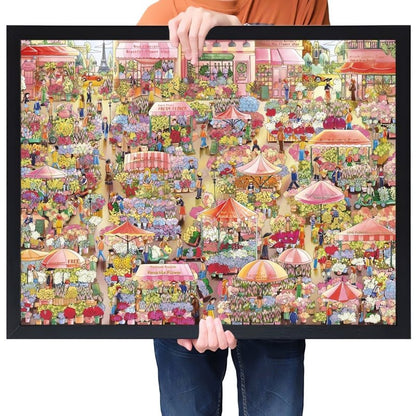 Flower Market | Botop | 1000 Piece Puzzle | Jigsaw Puzzle - Mystery Matrix