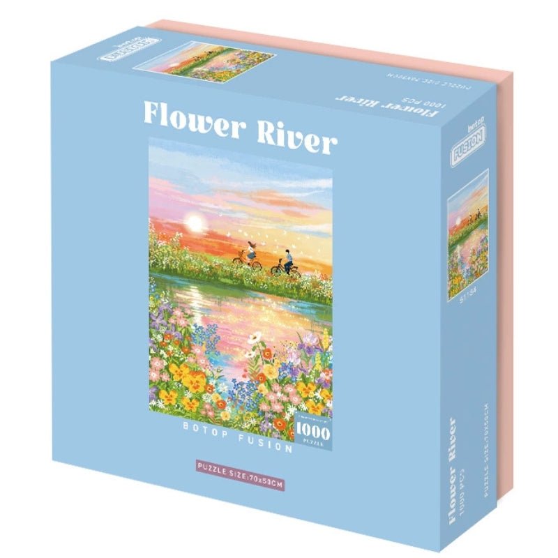 Flower River | Botop | 1000 Piece Puzzle | Jigsaw Puzzle - Mystery Matrix