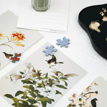 Flowers and Birds | Seren Art | 500 Piece Puzzle | Jigsaw Puzzle - Mystery Matrix