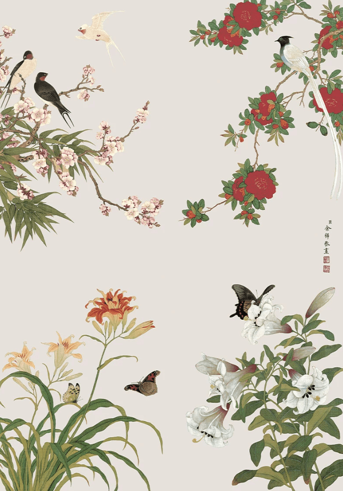 Flowers and Birds | Seren Art | 500 Piece Puzzle | Jigsaw Puzzle - Mystery Matrix