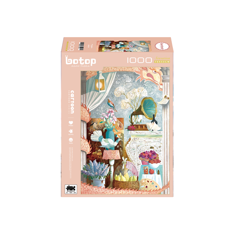 Flowers | Botop Blackcard | 1000 Piece Puzzle | Jigsaw Puzzle - Mystery Matrix