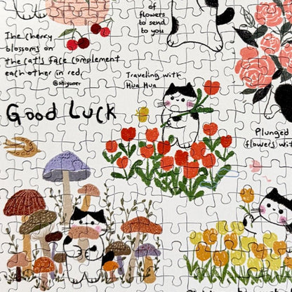 Flowers Cats | Botop | 300 Piece Puzzle | Jigsaw Puzzle - Mystery Matrix