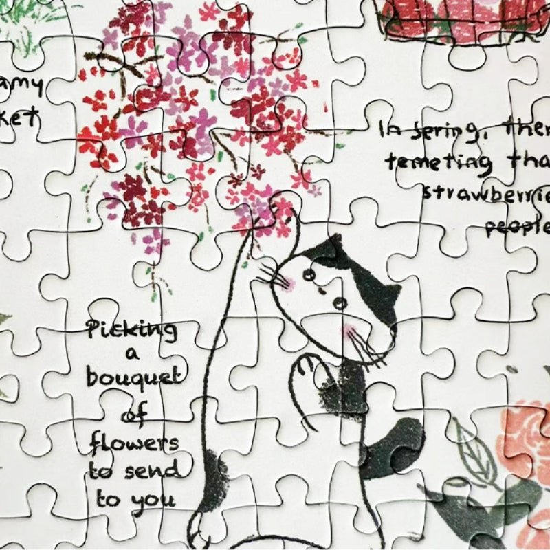 Flowers Cats | Botop | 300 Piece Puzzle | Jigsaw Puzzle - Mystery Matrix