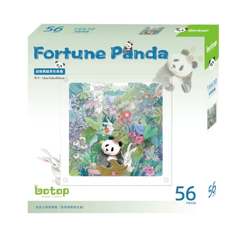 Fortune Panda | Botop | Acrylic Puzzle | Puzzle with Frame - Mystery Matrix