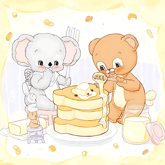 Friendship Series - Pancake Day | Dreamer Puzzle | 225 Piece Mini Puzzle | Jigsaw Puzzle - Mystery Matrix