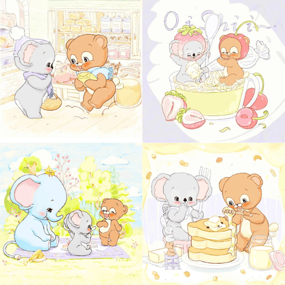 Friendship Series - Pancake Day | Dreamer Puzzle | 225 Piece Mini Puzzle | Jigsaw Puzzle - Mystery Matrix