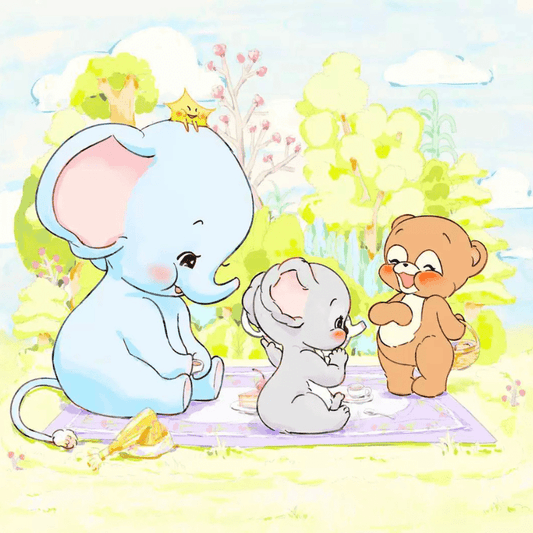 Friendship Series - Spring Picnic | Dreamer Puzzle | 225 Piece Mini Puzzle | Jigsaw Puzzle - Mystery Matrix